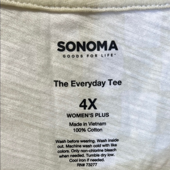 Sonoma Cream Boxy Long Sleeve Sweatshirt NWT - Picture 2 of 5